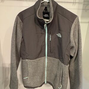 The North Face Black and Gray Fleece Jacket